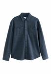 Куртка Next REGULAR FIT-HERRINGBONE SHACKET OVERSHIRT, Blue - фото