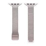 Ремешок Apple совместимость Нержавеющая сталь Материал 206мм IBOANN Складная застежка Сердечки Узор Сетчатая Сумка-Розовый - фото