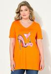 Футболка MIAMODA Print T-shirt, Orange - фото
