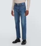 Расшитые бисером прямые джинсы Undercover, синий - фото 3