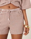 Шорты ASOS DESIGN в розовую клетку - фото 2