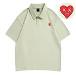 Поло унисекс Emoji, светло-голубое (летний газу, дышащее) - фото 6