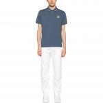 Поло с логотипом Moncler, синий - фото 3