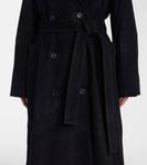 Пальто-накидка из замши Róhe, Black - фото 5