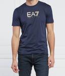 Футболка мужская Ea7 с логотипом бренда, синий - фото