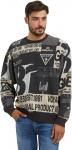 GUESS мужской свитшот 1981 Collage, Jet Black Multi - фото