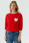 Джемпер Oui Jumper, High Risk Red/Red - фото