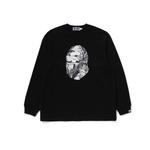 Футболка с длинным рукавом с принтом A BATHING APE, оливковый - фото 2