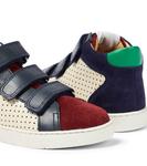 Кроссовки Top Easy из кожи и замши Pom d'Api, разноцветный - фото 4