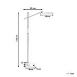 Торшер Beliani, 19x66x144 см, серебристый - фото 3