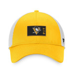 Мужская фирменная золотисто-белая кепка Pittsburgh Penguins Authentic Pro Rink Trucker Snapback Fanatics - фото 4