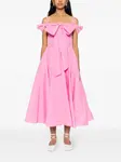 Платье миди с бантом PATOU, розовый - фото 2