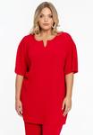 Туника WITH SHORT SLEEVES YOEK, красный - фото