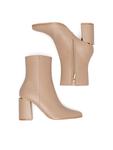 Ботильоны на блочном каблуке Nine West, бежевый - фото 5