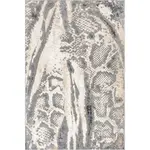 Современный коврик с рисунком змеи Tilda nuLOOM, 122x183 см, бежевый - фото 2