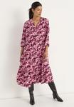 Платье Cellbes of Sweden WITH FLOUNCES, Wine-Red Patterned/Mauve - фото