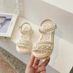 Низкие Детские сандалии TONYBEAR, экрю - фото 3