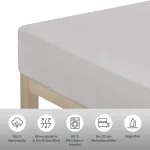 Andas простыня "Greta 180-200х200 см, 1 шт., серый - фото 2