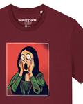 Рубашка Watapparel Mona Lisa Scream, бордовый - фото 4