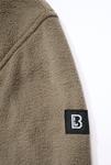 Свитер Brandit Fleece Half Zip Sweater, оливковый - фото 3