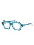 Очки в скульптурной оправе G6 Kuboraum, синий - фото 2