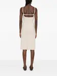 Платье миди с квадратным вырезом Nanushka, бежевый - фото 4
