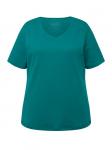 Футболка Ulla Popken, цвет classic smaragd - фото