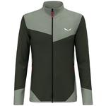 Флис Salewa Puez Waffle HYB Pl, зеленый - фото