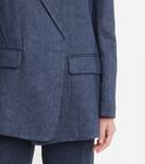 Льняной блейзер Chloé, Deep Ocean - фото 5