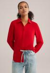Блуза WE Fashion Button-down blouse, Fire Red/Mottled Red - фото