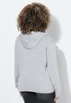 Толстовка Ulla Popken Zip-up sweatshirt, Pale Mottled Grey/Mottled Light Grey - фото 2