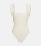 Купальник с рюшами Willow Karla Colletto, кремовый - фото