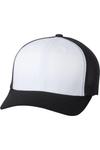 Кепка дальнобойщика Flexfit, черный/белый/черный - фото