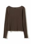 Топ Noella Long sleeved top, Chocolate/Brown - фото 5