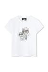 Детская футболка Karl Lagerfeld, белый - фото
