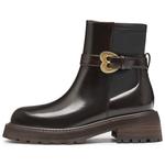 Joypeace Ботильоны женские бордовые/черные - фото