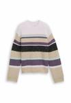 Джемпер TOM TAILOR DENIM Jumper, Beige/Lilac Multicolor Stripe/Beige - фото 5