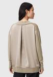 Джемпер AllSaints BERN PANEL V NECK, Taupe Grey/Light Grey - фото 3