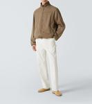 Санкуро габардиновые прямые брюки The Row, белый - фото 2