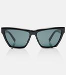 Солнцезащитные очки-кошачий глаз SL M103 с монограммой Saint Laurent - фото