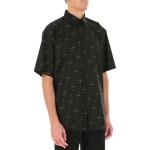 Рубашка мужская Balenciaga с мини логотипом, черный - фото 4