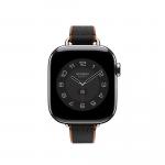 HERMES Часы Strap Apple Compatibility Polyamide Yarn Material, Black & Gold - фото 3