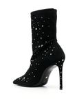 Stuart Weitzman ботильоны с кристаллами, черный - фото 3