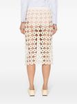 Юбка миди крючком Stanza Wales Bonner, бежевый - фото 4