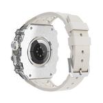 HUALIMEI Часы Strap Huawei Compatibility FKM Fluoroelastomer Material, Black + white band - фото 6