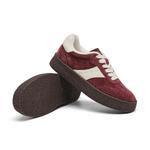 Женские скейтерские кроссовки EBLAN красные (с флисовой подкладкой) - фото 3