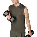 Майка мужская темно-оливковый зеленый/черный Adidas, черный - фото 5