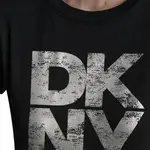 Футболка DKNY Distressed Stac, черный - фото 3
