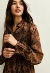Платье New Look Shirt dress, Brown Pattern/Brown - фото 4