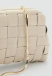 Взрослый клатч Mango, Off-White - фото 4